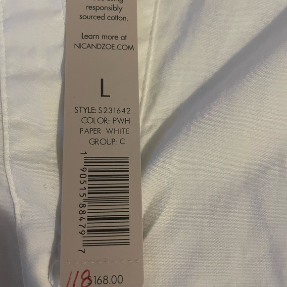 Nic & Zoe Eyelet Sleeves Shirt - Picture 4 of 6